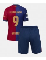 Barcelona Robert Lewandowski #9 Kotipaita Lasten 2024-25 Lyhythihainen (+ shortsit)